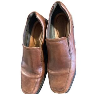 ECCO 500154 Mens Loafer Slip On Brown‎ Leather Comfort Shoes EU 47 US 13